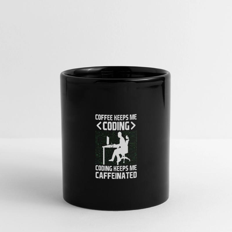 Coffee Coding Programmer Coder Developer Nerd Coff Full Colour Panoramic Mug