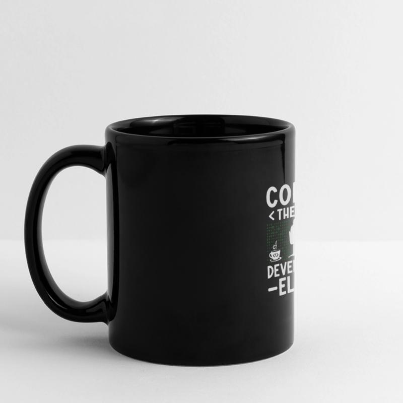 Coffee Coding Programmer Coder Developer Nerd Coff Full Colour Panoramic Mug