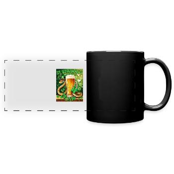 JOUR DE LA SAINT-PATRICK SERPENT BIÈRE TRÈFLE - Mug panoramique uni - noir - Devant