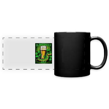 JOUR DE LA SAINT-PATRICK SERPENT BIÈRE TRÈFLE - Mug panoramique uni - noir - Devant