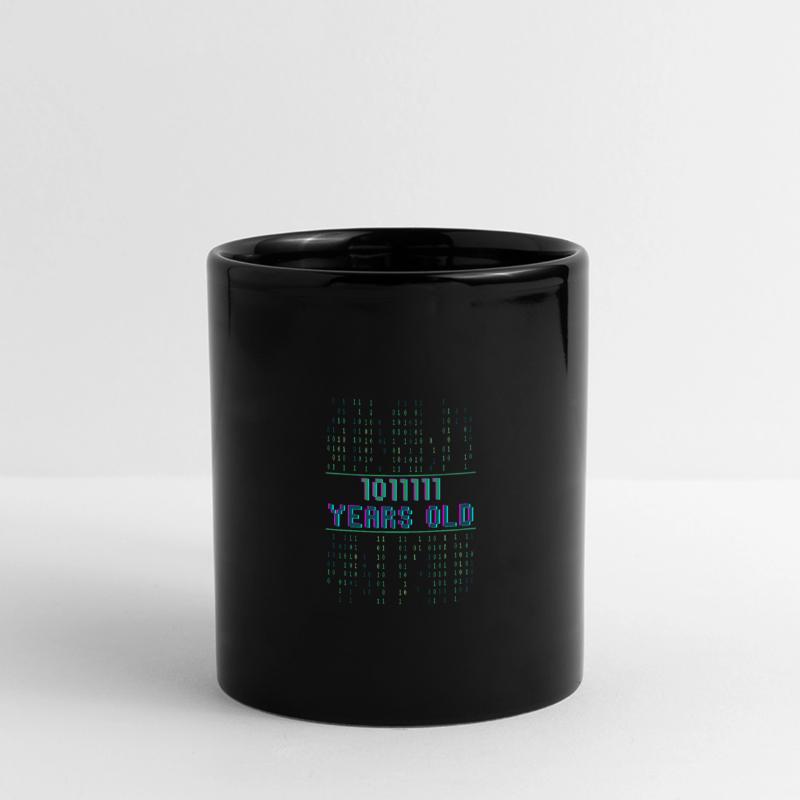 95. Geburtstag 95 Jahre alt Binärcode Coder Panorama-Tasse farbig