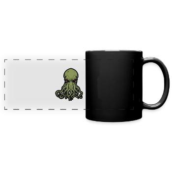 Cthulhu! Die Sterne haben endlich recht! - Panorama-Tasse farbig - Schwarz - Vorne