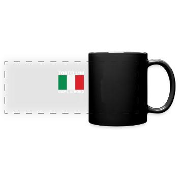 Tortellini Game Strong - Panorama-Tasse farbig - Schwarz - Vorne