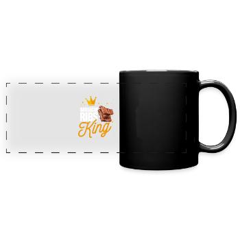 Barbecue Ribs King - Full Colour Panoramic Mug - black - Front