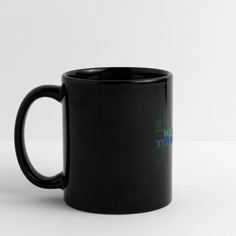 85th Birthday 85 Years Old Binary Code Coder Full Colour Panoramic Mug