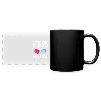 Fukitol Pharma Humor Stress Relief Tee - Full Colour Panoramic Mug - black - Front