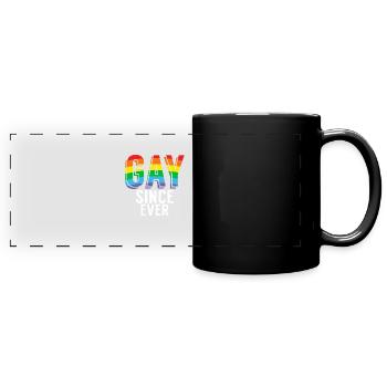 Cadeaux gays - Mug panoramique uni - noir - Devant