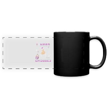 K-Drama Lover Drôle KDrama Maman - Mug panoramique uni - noir - Devant