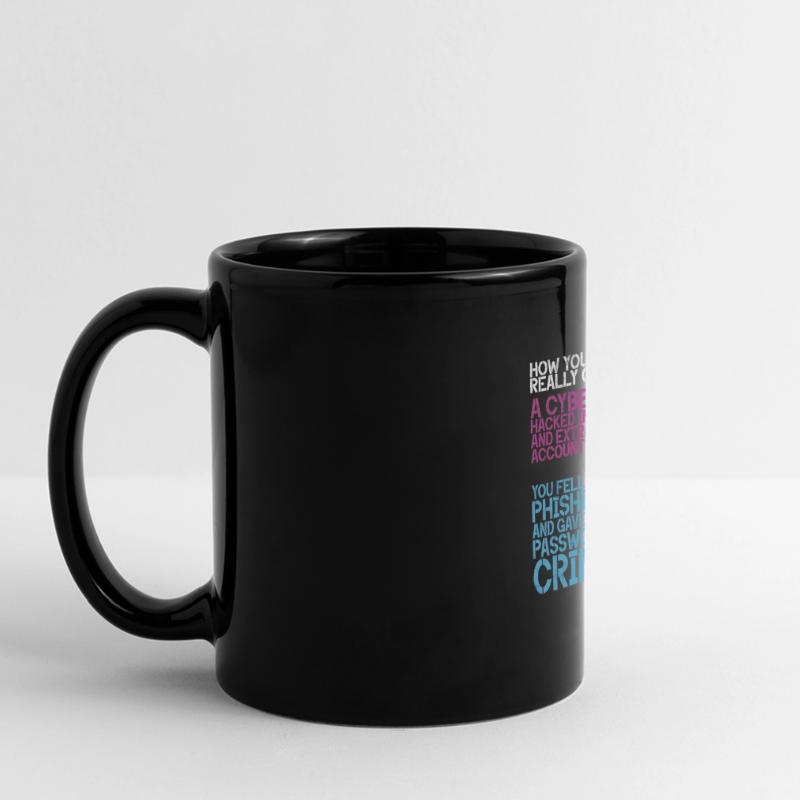 Cyber security hacker hacking Full Colour Panoramic Mug