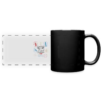 A Stamp Album's Joy: Collector's Pride - Panorama-Tasse farbig - Schwarz - Vorne