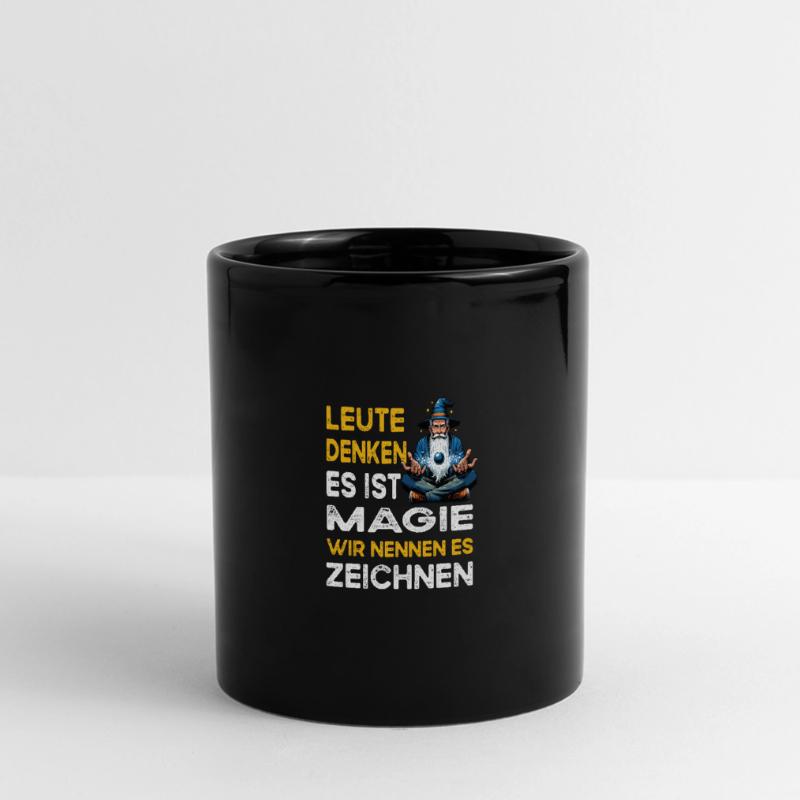 People Thinking Magic Drawing Technical Draftsman Full Colour Panoramic Mug