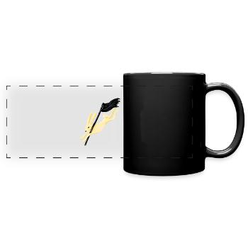 RABBIT - Full Colour Panoramic Mug - black - Front