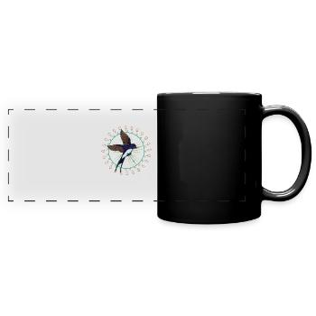 Hirondelle rustique Autriche Observation des oiseaux - Mug panoramique uni - noir - Devant