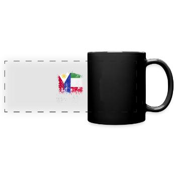 Philippines Italy Flag - Full Colour Panoramic Mug - black - Front