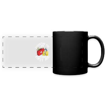 Essential Oils: My Emotional First Aid Natural Hea - Full Colour Panoramic Mug - black - Front