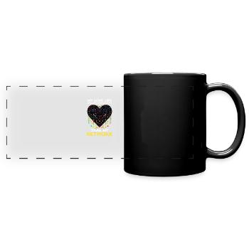 L'ingénierie des réseaux aime moins le réseau de connectivité - Mug panoramique uni - noir - Devant