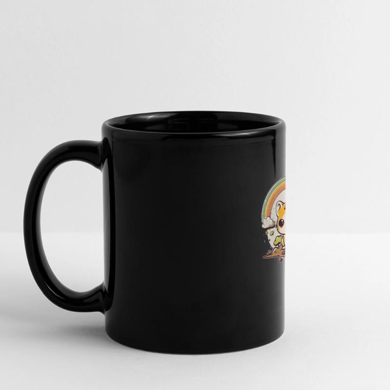 Cute clouds, hamsters and rainbows Full Colour Panoramic Mug