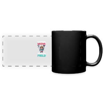 Lacrosse Mom Real Goals Are Off the Field - Full Colour Panoramic Mug - black - Front