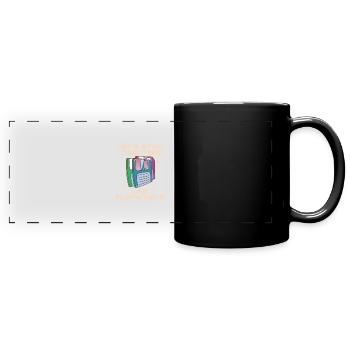 Lass Uns Zusammenhalten Wie Floppy Disks - Panorama-Tasse farbig - Schwarz - Vorne