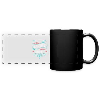 cadeau d’anniversaire crypter drôles codes blagues - Mug panoramique uni - noir - Devant