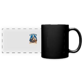 Les échecs ignorent les problèmes du vieil homme - Mug panoramique uni - noir - Devant