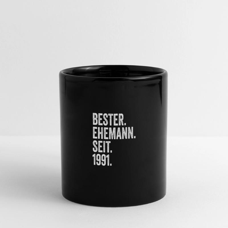 Valentinstag Bester Ehemann Seit 1991 Panorama-Tasse farbig