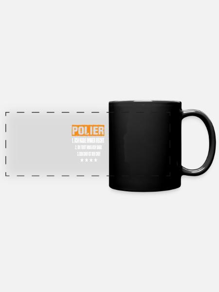 Polier - Panorama-Tasse farbig - Schwarz