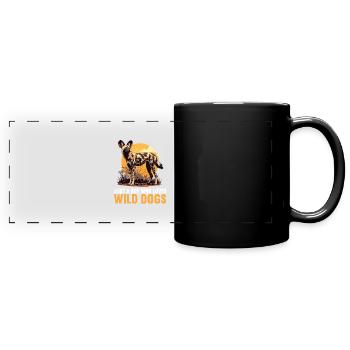Wild Dogs Wild Dog - Full Colour Panoramic Mug - black - Front