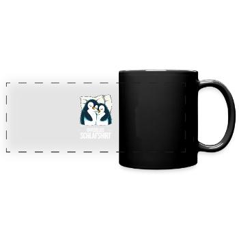 Chemise de nuit officielle Penguin - Mug panoramique uni - noir - Devant