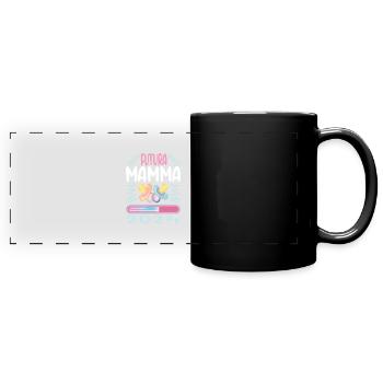 Super Mamma 2024 Loading - Full Colour Panoramic Mug - black - Front