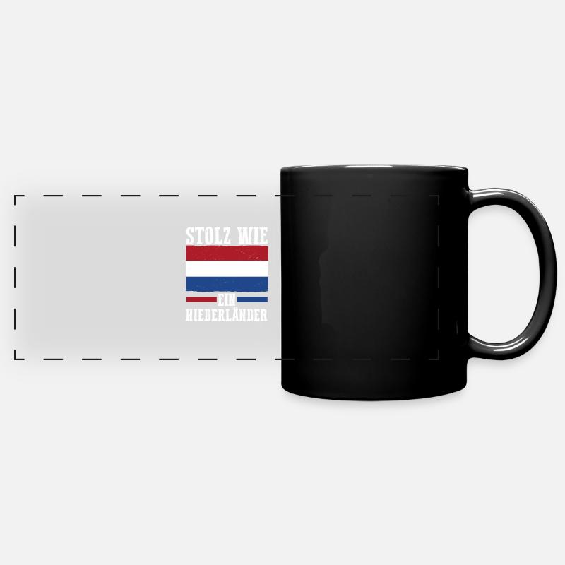 Pays-Bas Pays-Bas Pays-Bas - Mug panoramique uni - noir