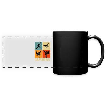 Capoeira - Panorama-Tasse farbig - Schwarz - Vorne
