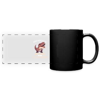 Allosaurier Allosaurus - Panorama-Tasse farbig - Schwarz - Vorne