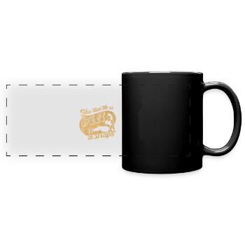 You Had Me At Feet In Straps 61 - Full Colour Panoramic Mug - black - Front