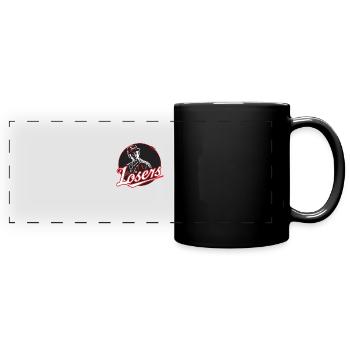 funny parody baseball loser team - Full Colour Panoramic Mug - black - Front