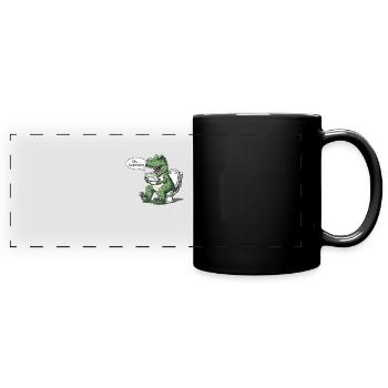 The Humor of Paleontology Dinosaurs - Full Colour Panoramic Mug - black - Front