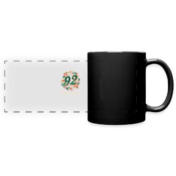92nd Birthday 92 Years Young - Full Colour Panoramic Mug - black - Front