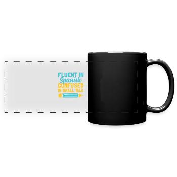 Foreign Language Teacher School Languages Teachers - Full Colour Panoramic Mug - black - Front