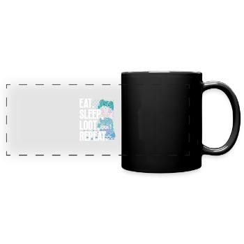 Gaming Stuff Video Game Gamer Gaming Video Games - Full Colour Panoramic Mug - black - Front