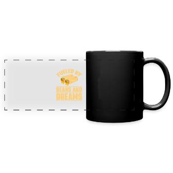 Burrito Gift - Full Colour Panoramic Mug - black - Front