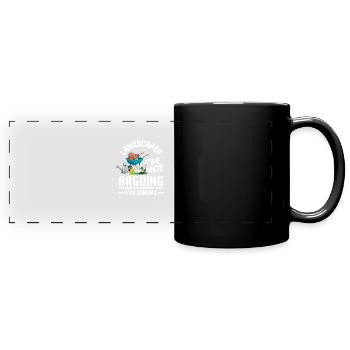 Landscape gardener always right - Full Colour Panoramic Mug - black - Front