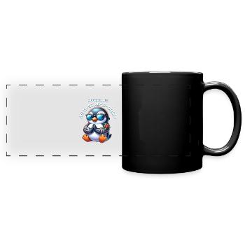 Méditation & Yoga Officiel Anti Stress - Mug panoramique uni - noir - Devant