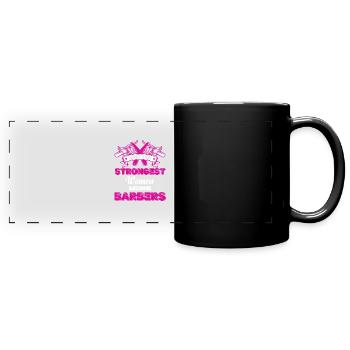 Only the strongest women will - Full Colour Panoramic Mug - black - Front