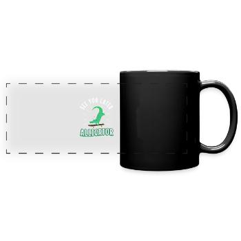 À plus tard Alligator - Mug panoramique uni - noir - Devant