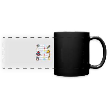 Mentor Inspire Educate Coach Teacher - Full Colour Panoramic Mug - black - Front
