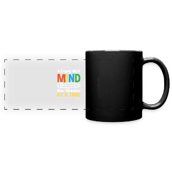 Perdre la tête par bambin - Mug panoramique uni - noir - Devant