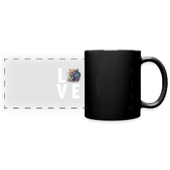 Saber-Toothed Tiger Sabertooth Tiger - Full Colour Panoramic Mug - black - Front