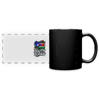 Soudan - Mug panoramique uni - noir - Devant