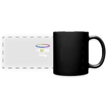 Ich Habe Heute Einen Hoop Gemacht. Hooping - Panorama-Tasse farbig - Schwarz - Vorne