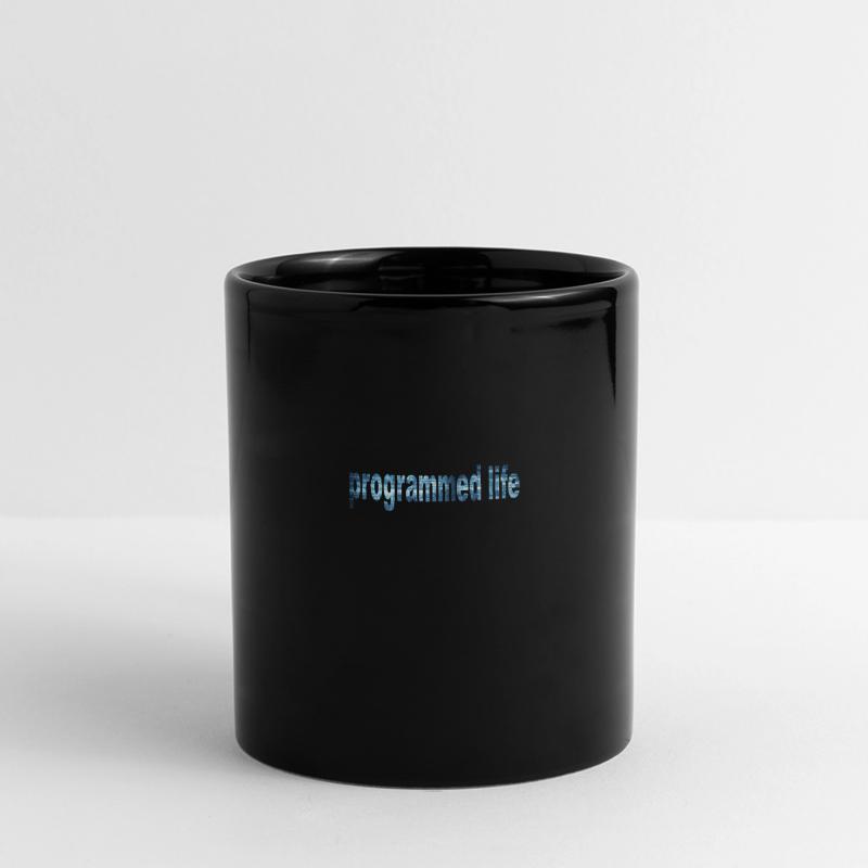 Programmed Life Typography Programmed Life Full Colour Panoramic Mug